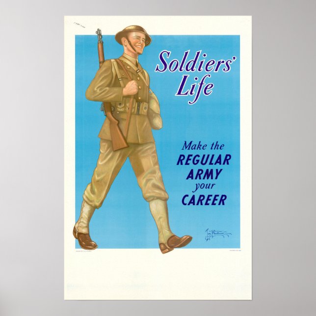 Poster La vie des soldats 2ème guerre mondiale (Devant)