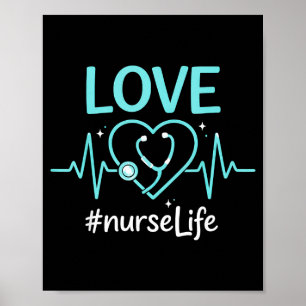 Poster La vie d'infirmière rn lpn cna semaine des soins d
