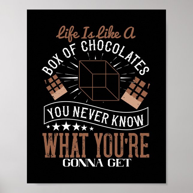 Poster La Vie Est Comme Une Boîte De Chocolats (Devant)