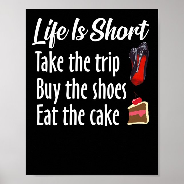 Poster La Vie Est Court Prendre Le Voyage Acheter Les Cha (Devant)
