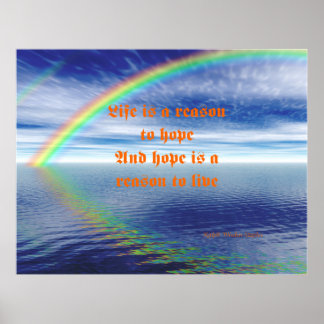 Poster la vie est de vivre