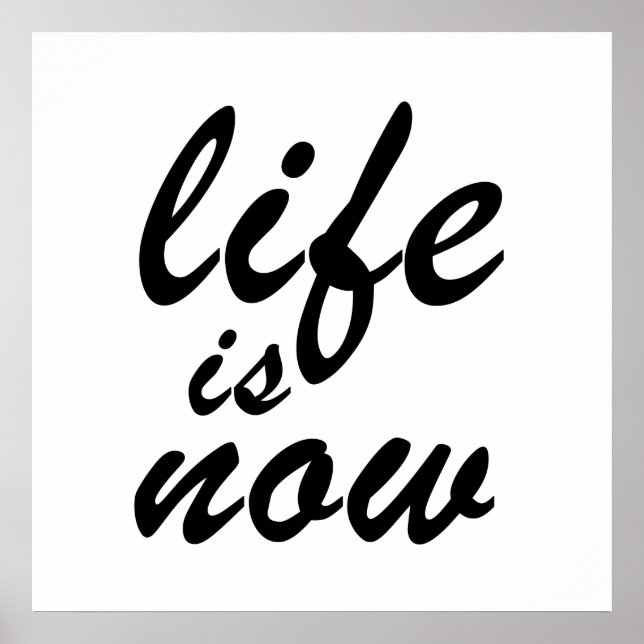 Poster La vie est maintenant (Devant)