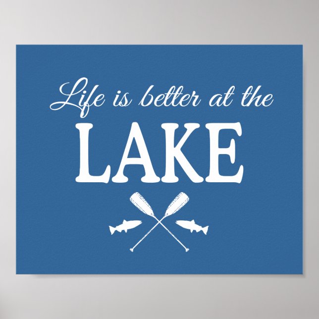 Poster La Vie Est Meilleure À L'Affiche Du Lac (Devant)