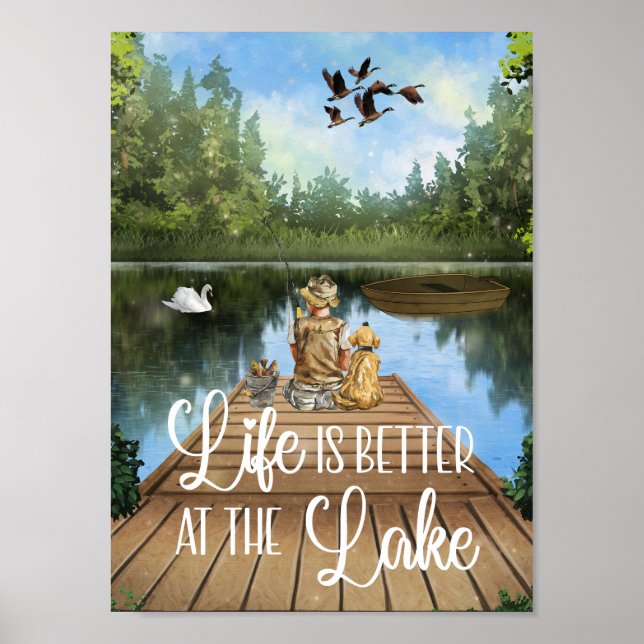 Poster La vie est meilleure au lac (Devant)