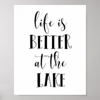 La vie est meilleure au lac