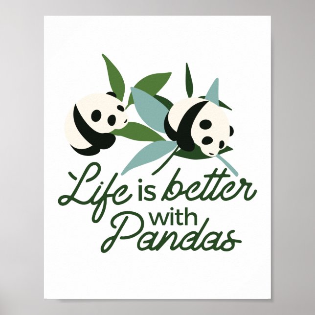Poster La vie est meilleure avec Panda (Devant)