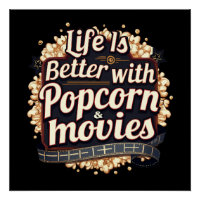 La vie est meilleure avec Popcorn & Films Retro De