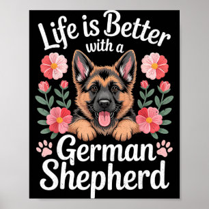 Poster La vie est meilleure avec un amoureux de berger al