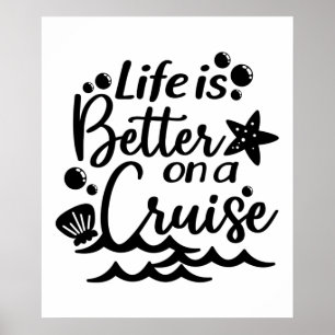 Poster La Vie Est Meilleure En Croisière En Famille Vacan