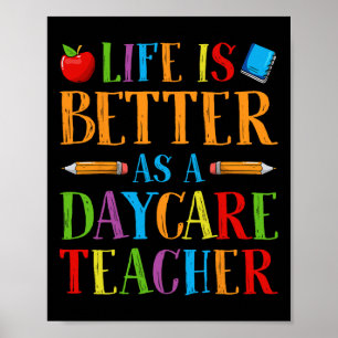 Poster La vie est meilleure en tant qu'enseignante en gar