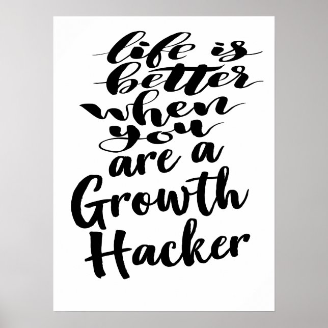 Poster La Vie Est Meilleure Quand Vous Êtes Un Hacker De  (Devant)