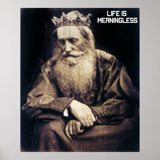 Poster La vie est sans sens (Devant)