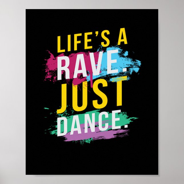 Poster La vie est un festival rave EDM (Devant)