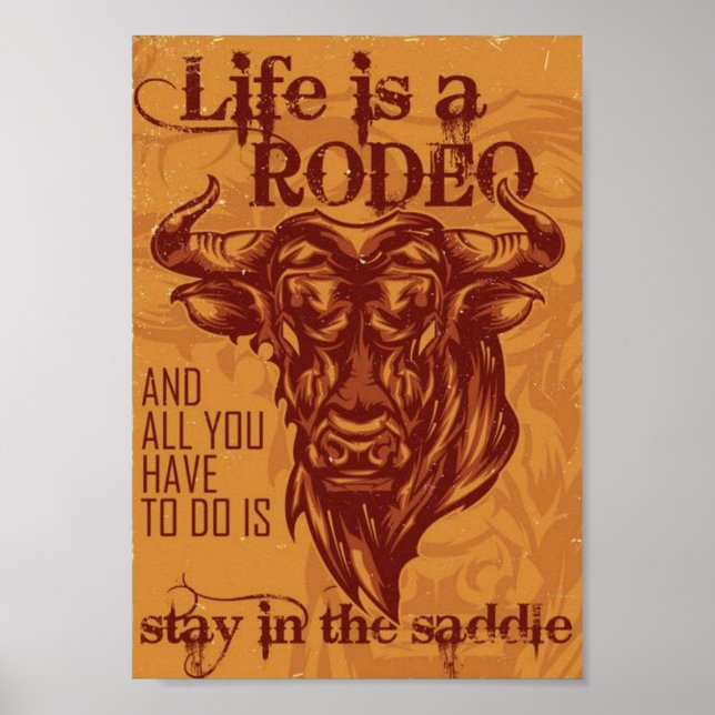 Poster La vie est un rodéo (Devant)