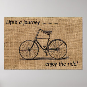 Poster La vie est un voyage...Profitez de la balade! affi