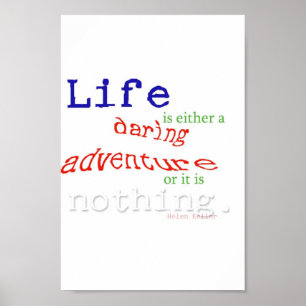 Poster La vie est une aventure audacieuse