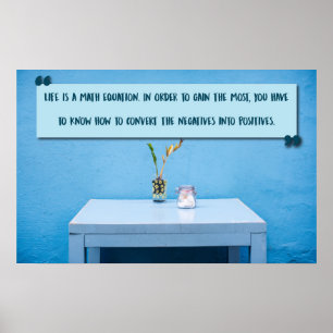 Poster La vie est une équation mathématique