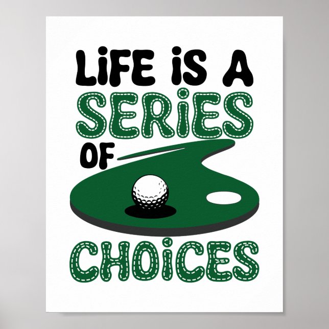Poster La vie est une série de choix, Golf (Devant)