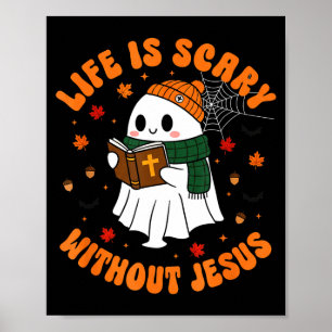Poster La vie est Y sans Jésus - Halloween chrétien 