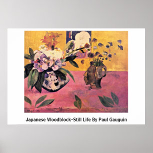 Poster La vie japonaise de Bois de graveur-Encore par