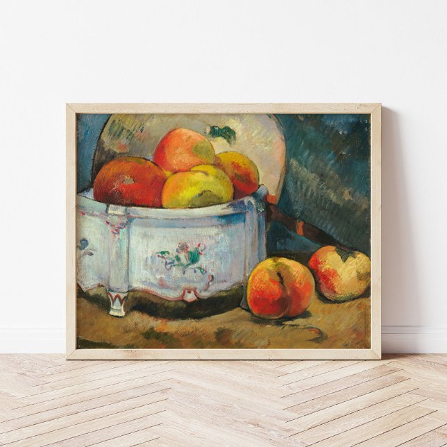 Poster La vie morte avec les pêches | Paul Gauguin (Créateur téléchargé)