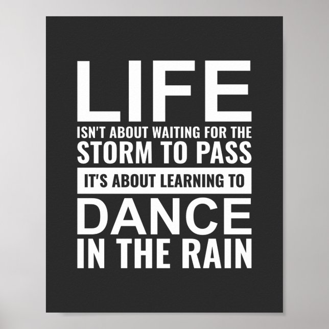 Poster La vie n'est pas d'attendre l'inspiration (Devant)