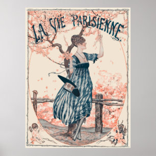Poster La Vie Parisienne - Fleurs de lecture