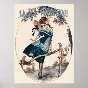 Poster La Vie Parisienne - La jolie maraudeuse. Les ceris