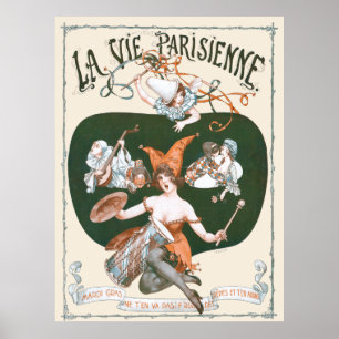 Poster La Vie Parisienne - Mardi Gras ne t'en va pas !, 1