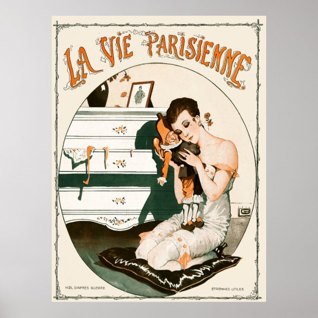 Poster La Vie Parisienne - Noël D'Après Guerre, Étrennes (Devant)