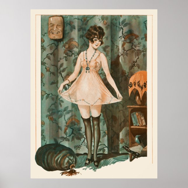 Poster La Vie Parisienne - Roses D'Automne (Devant)