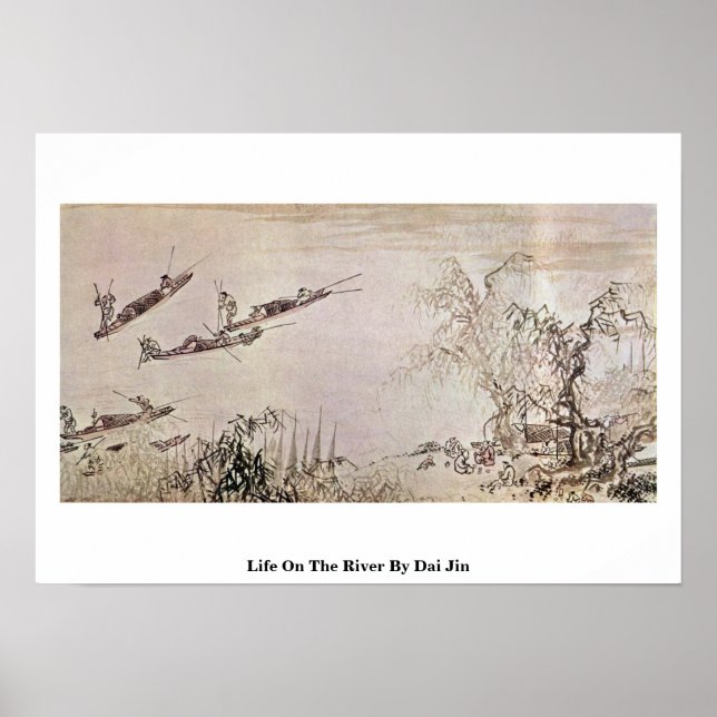 Poster La Vie Sur La Rivière Par Dai Jin (Devant)