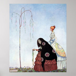 Poster La Vieille Femme par Kay Nielsen