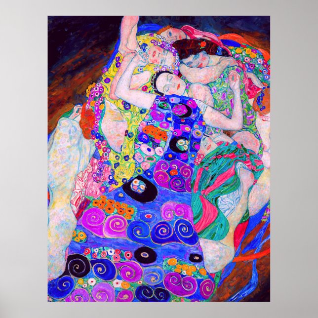 Poster La Vierge (1913) de Gustav Klimt. (Devant)