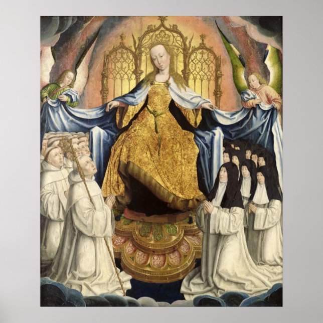 Poster La Vierge abritant l'Ordre des Cîteaux (Devant)