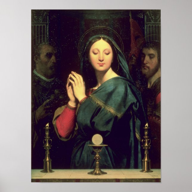 Poster La Vierge avec l'hôte, 1841 (Devant)