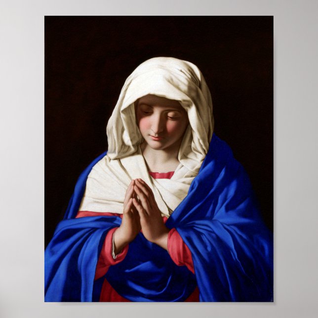 Poster La Vierge dans la prière, Sassoferrato (Devant)