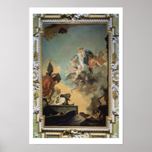 Poster La Vierge de Carmel donnant l'omoplate au Ble