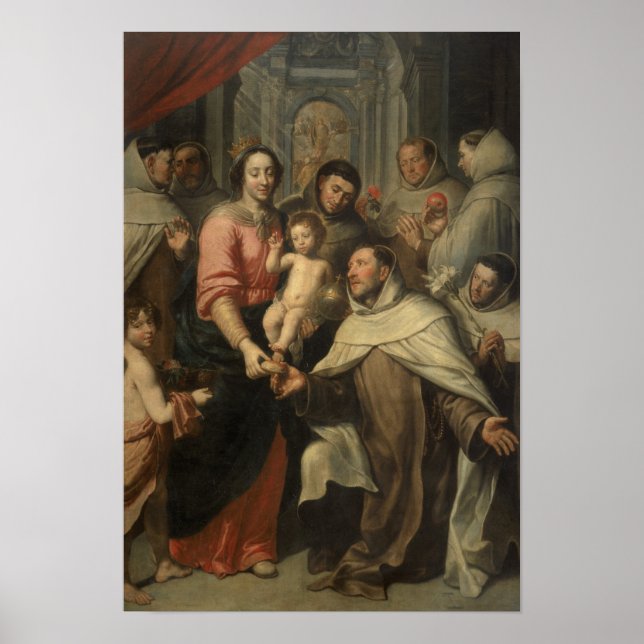 Poster La Vierge des Carmélites (Devant)