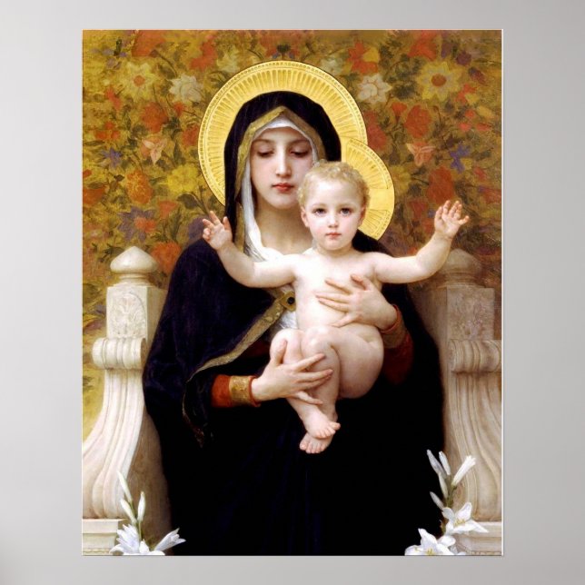 Poster La Vierge des Lilies (La Vierge au Lys) (Devant)