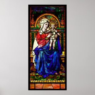 Poster La Vierge et le verre de l'enfant
