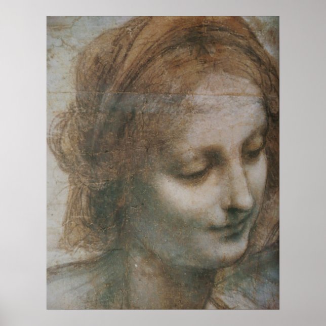 Poster La Vierge et l'Enfant avec Sainte Anne et St John (Devant)