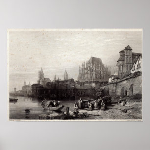 Poster La ville de Cologne, gravée par M.J. Sterling
