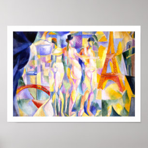 Poster La ville de Paris par Delaunay - Art Abstrait