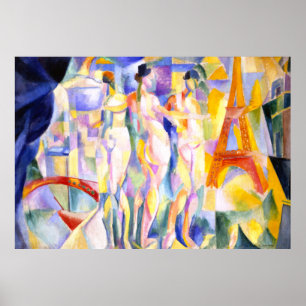 Poster La ville de Paris par Robert Delaunay - Abstrait