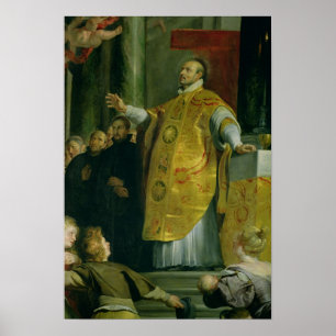 Poster La vision de saint Ignace de Loyola