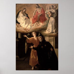 Poster La vision de St. Alphonsus Rodriguez