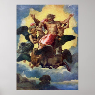 Poster La vision d'Ézéchiel de Raphaël (1518)