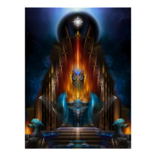 Poster La Vision D'Or De L'Art Fractal Arsencia