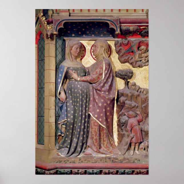 Poster La Visitation, 1340-51 (Devant)